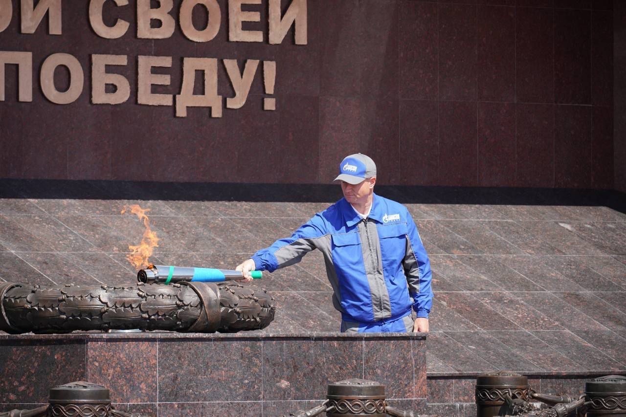 Торжественное открытие Вечного огня на Мемориале Воину-Освободителю в Кемерово состоялось 03.08.2023 года